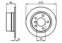 Disco de freno BD370 Bosch
