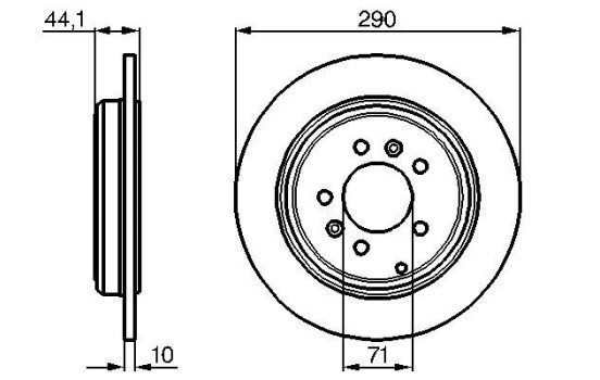 Disco de freno BD478 Bosch