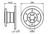 Disco de freno BD565 Bosch