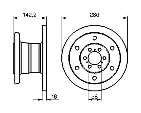 Disco de freno BD565 Bosch
