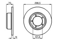 Disco de freno BD729 Bosch