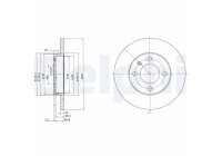 Disco de freno BG2116 Delphi