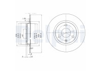Disco de freno BG2355 Delphi