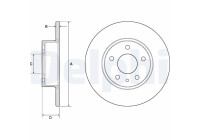 Disco de freno BG2386 Delphi