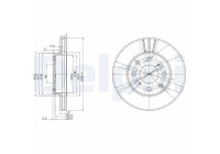 Disco de freno BG2673 Delphi