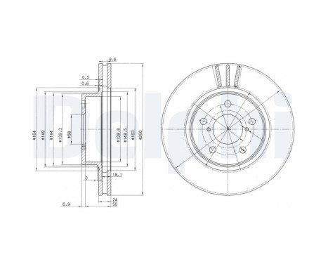 Disco de freno BG2767 Delphi
