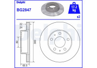 Disco de freno BG2847 Delphi