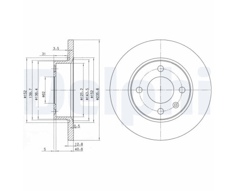 Disco de freno BG2910 Delphi