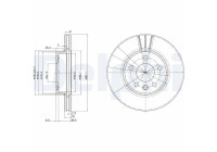 Disco de freno BG3025 Delphi