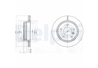 Disco de freno BG3041C Delphi