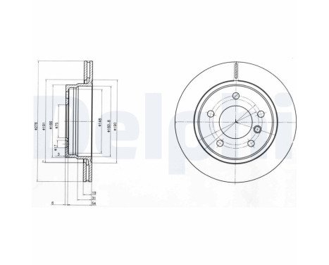 Disco de freno BG3041C Delphi