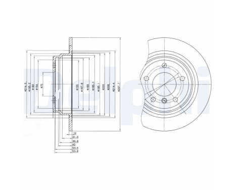 Disco de freno BG3044 Delphi