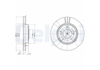 Disco de freno BG3061 Delphi