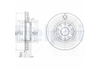Disco de freno BG3078 Delphi