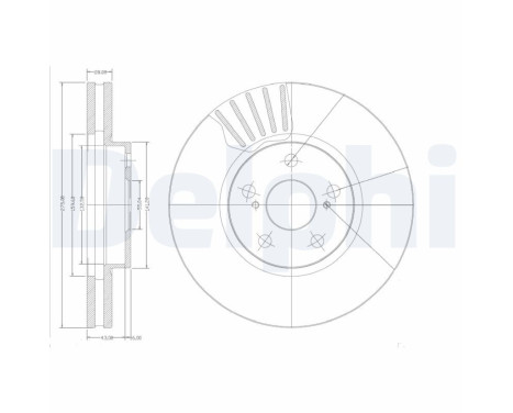 Disco de freno BG3189 Delphi