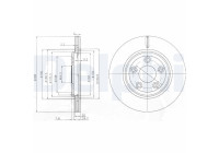 Disco de freno BG3512 Delphi