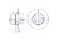 Disco de freno BG3513 Delphi