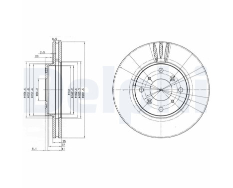 Disco de freno BG3516 Delphi