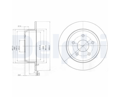 Disco de freno BG3660 Delphi