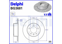 Disco de freno BG3681 Delphi