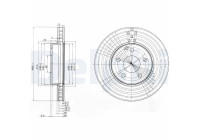 Disco de freno BG3755C Delphi