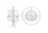 Disco de freno BG3772C Delphi
