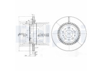Disco de freno BG3782C Delphi