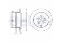 Disco de freno BG3822 Delphi