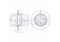 Disco de freno BG3901C Delphi