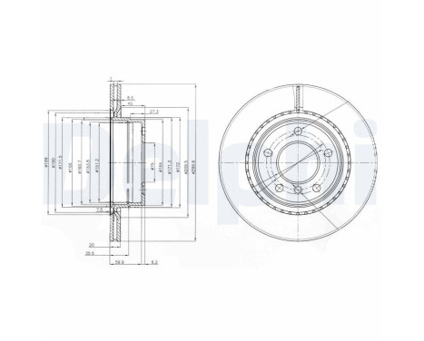 Disco de freno BG3901C Delphi
