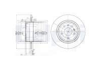 Disco de freno BG3908C Delphi