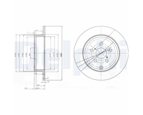 Disco de freno BG3912 Delphi