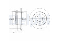Disco de freno BG3923 Delphi