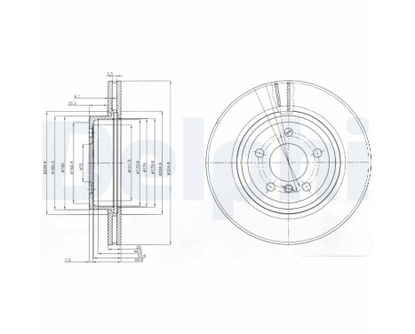 Disco de freno BG3938 Delphi