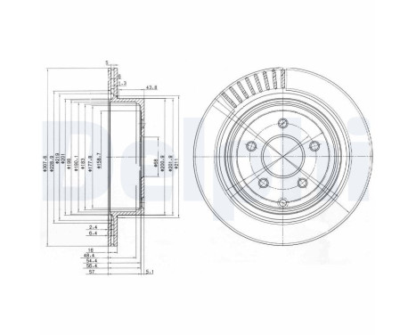 Disco de freno BG4041 Delphi