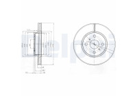 Disco de freno BG4053 Delphi