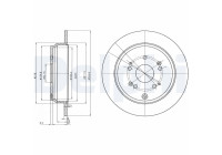 Disco de freno BG4064C Delphi