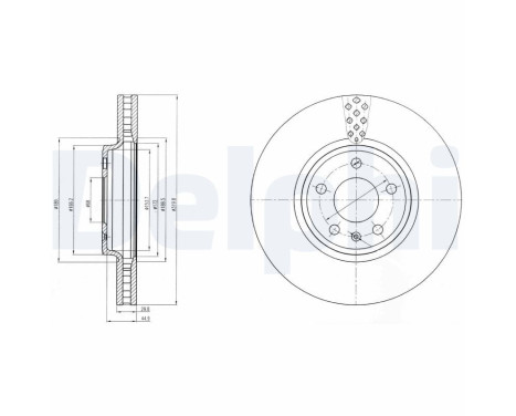 Disco de freno BG4080C Delphi