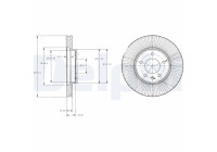Disco de freno BG4092C Delphi