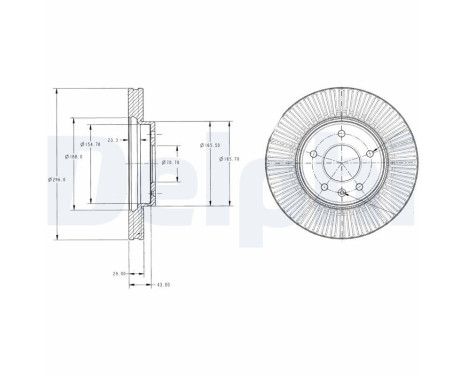 Disco de freno BG4092C Delphi
