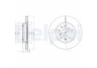 Disco de freno BG4093C Delphi
