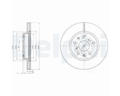 Disco de freno BG4093C Delphi