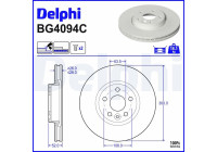 Disco de freno BG4094C Delphi