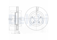 Disco de freno BG4109C Delphi