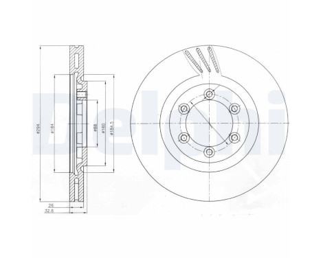 Disco de freno BG4112 Delphi