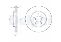 Disco de freno BG4120 Delphi