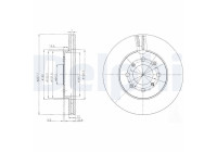 Disco de freno BG4148C Delphi