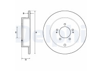 Disco de freno BG4161C Delphi
