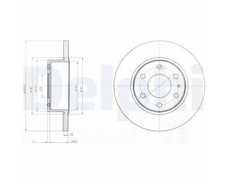 Disco de freno BG4165 Delphi