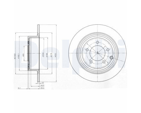 Disco de freno BG4169 Delphi